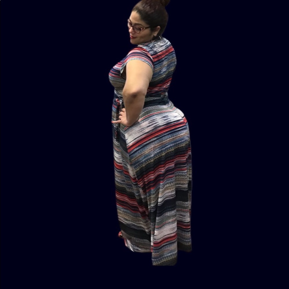Flowing multicolor Olivia Mathews sundress